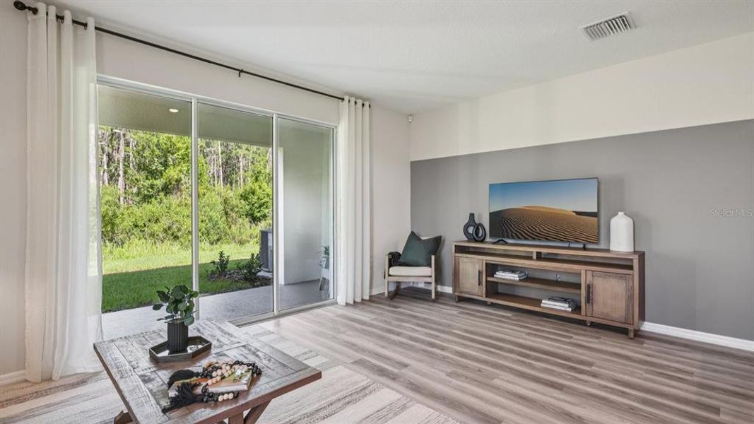 Furnished interior view inside a new home in Meadow Ridge at Epperson, Wesley Chapel (Image 17).