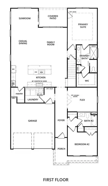 2D floor plan layout for the Venice by Brock Built in The Shoal, Santa Rosa Beach, FL (Image 2). 2D floor plan layout for the Venice by Brock Built in The Shoal, Santa Rosa Beach, FL (Image 2).