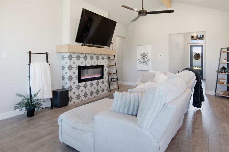 Furnished interior view inside a new home in , Burleson (Image 27).