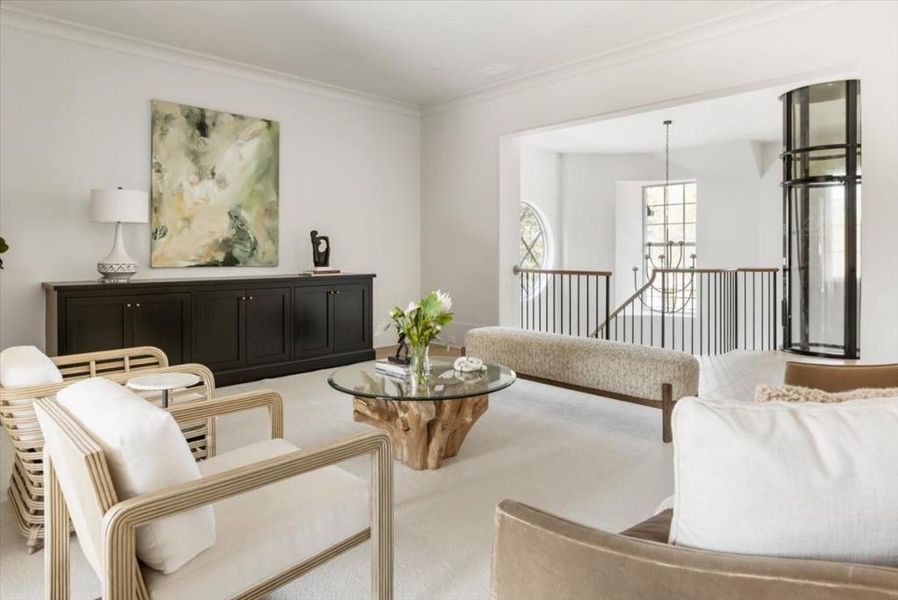 Furnished interior view inside a new home in , Alpharetta (Image 64).