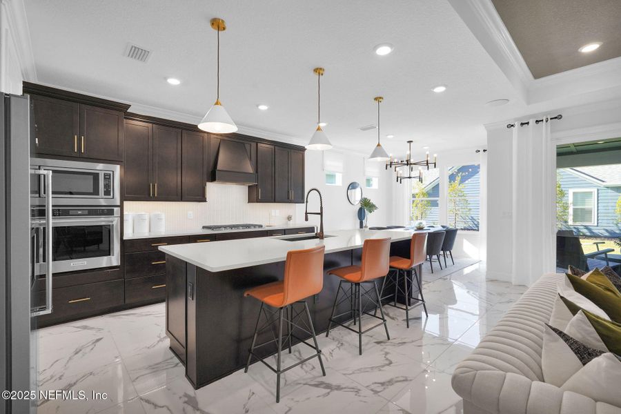 Furnished interior view inside a new home in Summer Bay at Grand Oaks, St. Augustine (Image 9). Furnished interior view inside a new home in Summer Bay at Grand Oaks, St. Augustine (Image 9).