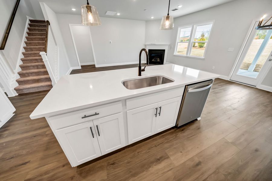 Furnished interior view inside a new home in Monroe Preserve, Chapin (Image 8).
