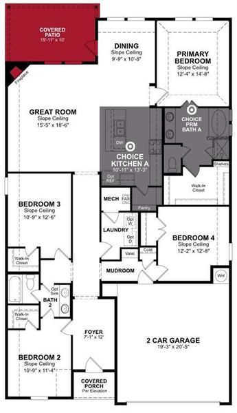 Beazer Homes Whitewing Trails Teton floorplan.