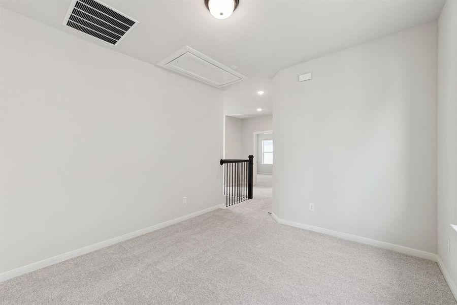 Spacious, unfurnished interior of a new home in Painted Tree Woodland West – Cottages, McKinney (Image 17). Spacious, unfurnished interior of a new home in Painted Tree Woodland West – Cottages, McKinney (Image 17).