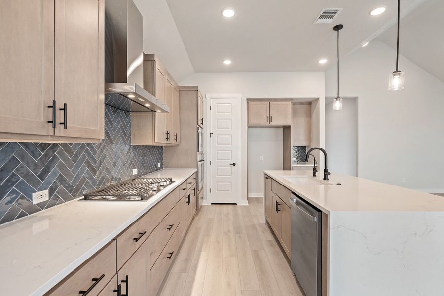 Furnished interior view inside a new home in Lariat, Liberty Hill (Image 9). Furnished interior view inside a new home in Lariat, Liberty Hill (Image 9).