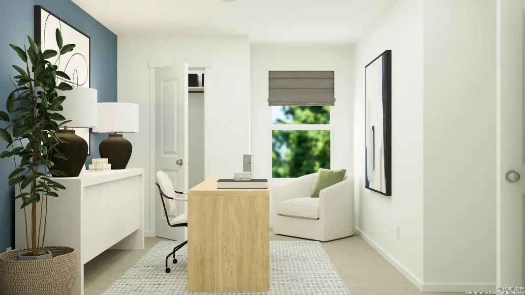 Furnished interior view inside a new home in Willow Point, San Antonio (Image 27).