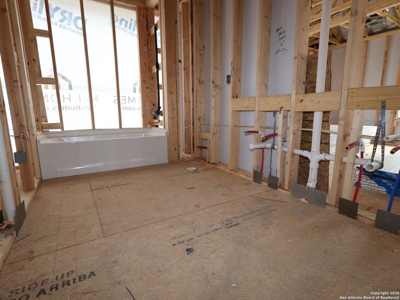 In-progress construction of a new home in Meadows at Clear Springs, New Braunfels, TX (Image 35).