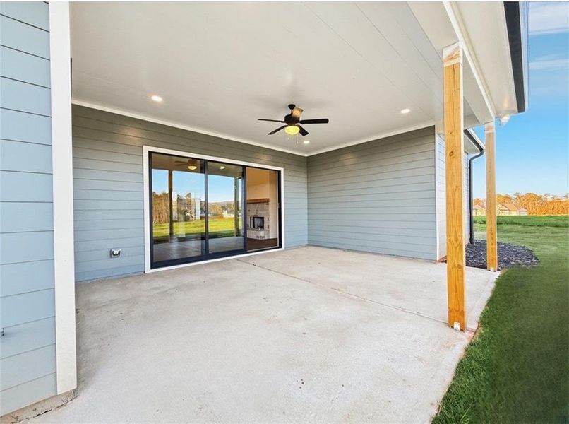 Exterior details and patio area of a home in , Rydal (Image 4).
