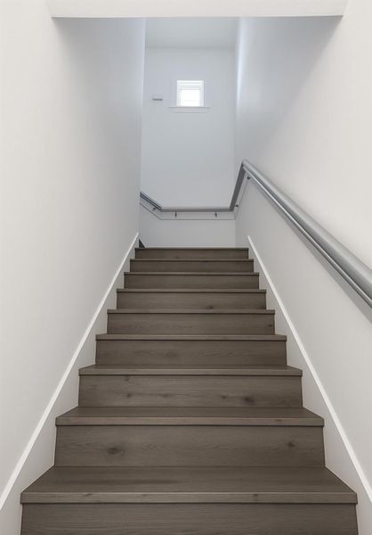 Extra wide stair bank leading to the 3rd Floor