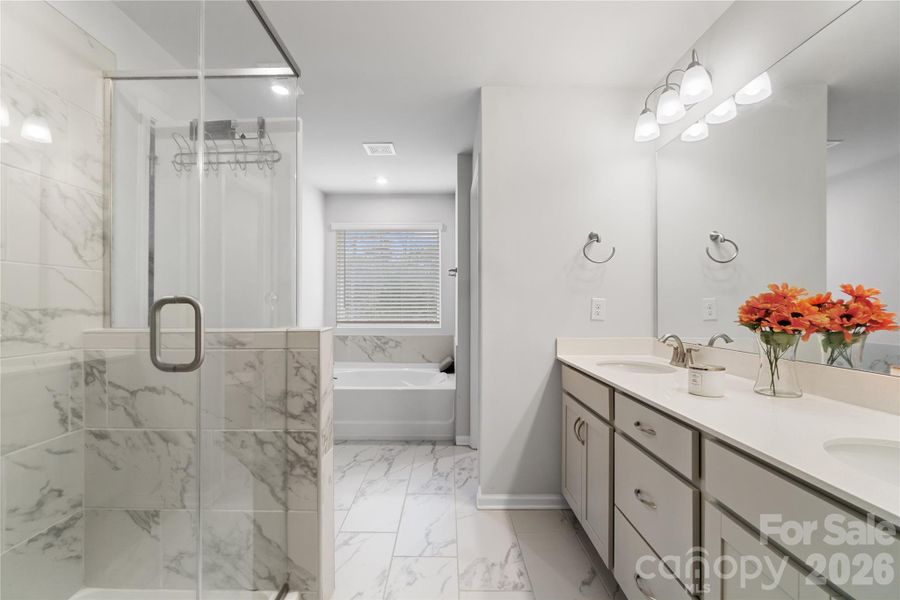 Furnished interior view inside a new home in , Charlotte (Image 25).