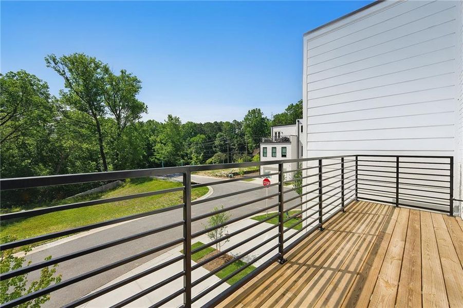 Exterior details and patio area of a home in , Atlanta (Image 3).