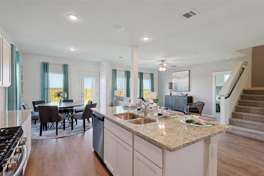 Model home photos of similar floorplans, not pictures of actual home.