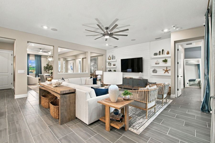 Representative furnished interior of a home built from the Joyce by William Ryan Homes in Pinecone Reserve, Brooksville (Image 16). Representative furnished interior of a home built from the Joyce by William Ryan Homes in Pinecone Reserve, Brooksville (Image 16).