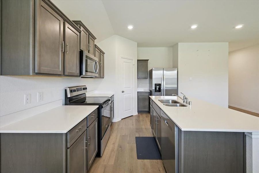 Furnished interior view inside a new home in Riverfield, Josephine (Image 10). Furnished interior view inside a new home in Riverfield, Josephine (Image 10).