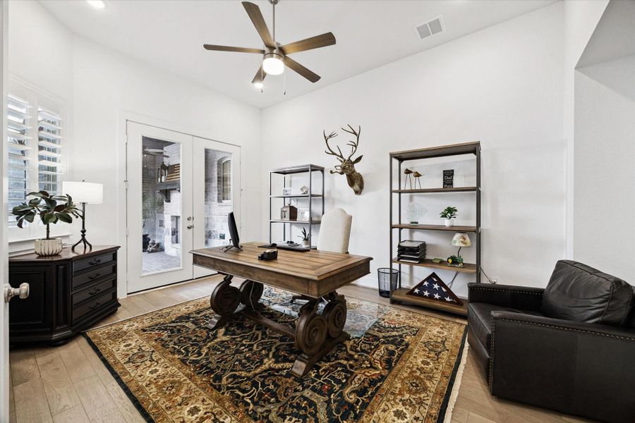 Furnished interior view inside a new home in Elyson, Katy (Image 17).