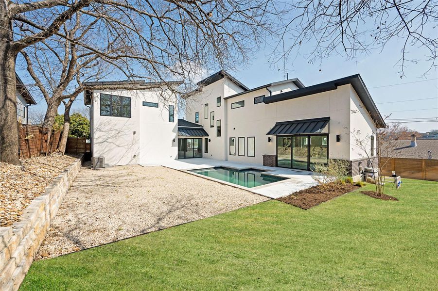 Exterior details and patio area of a home in , Austin (Image 3).
