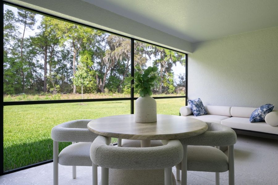 Exterior details and patio area of a home in Cherrywood Preserve, Ocala (Image 4).