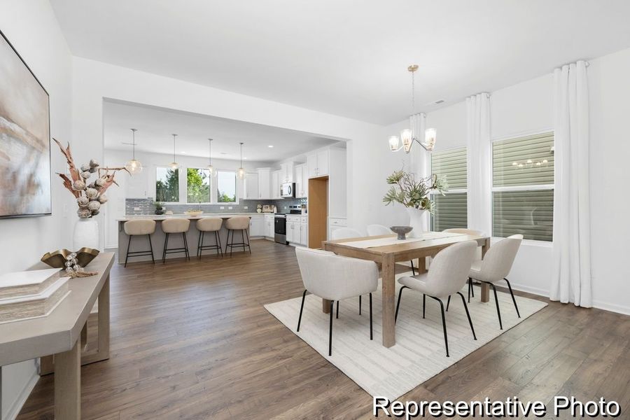 Furnished interior view inside a new home in Wheatfield Estates, Statesville (Image 6).