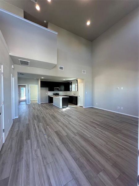 Family Room with Soaring Ceilings