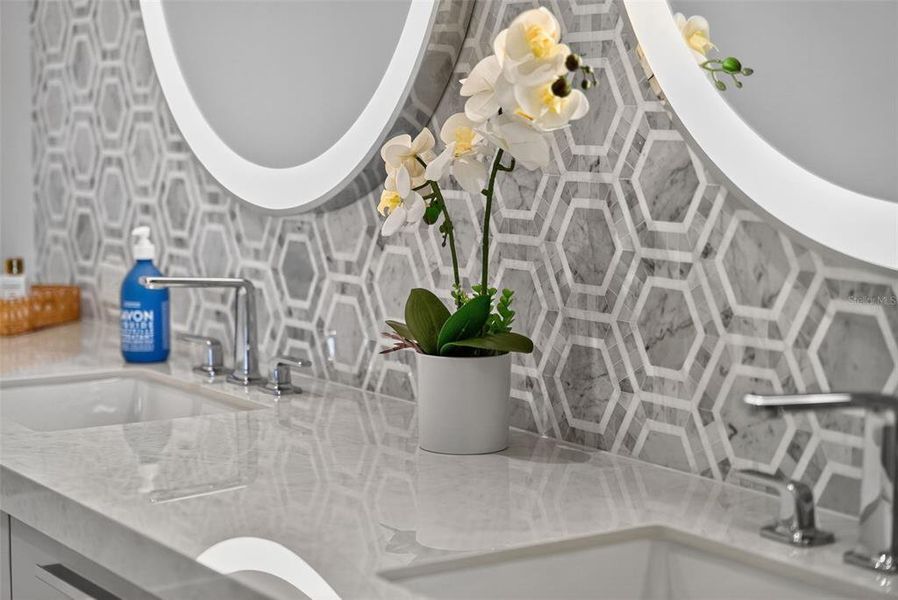 Furnished interior view inside a new home in , Longboat Key (Image 43).