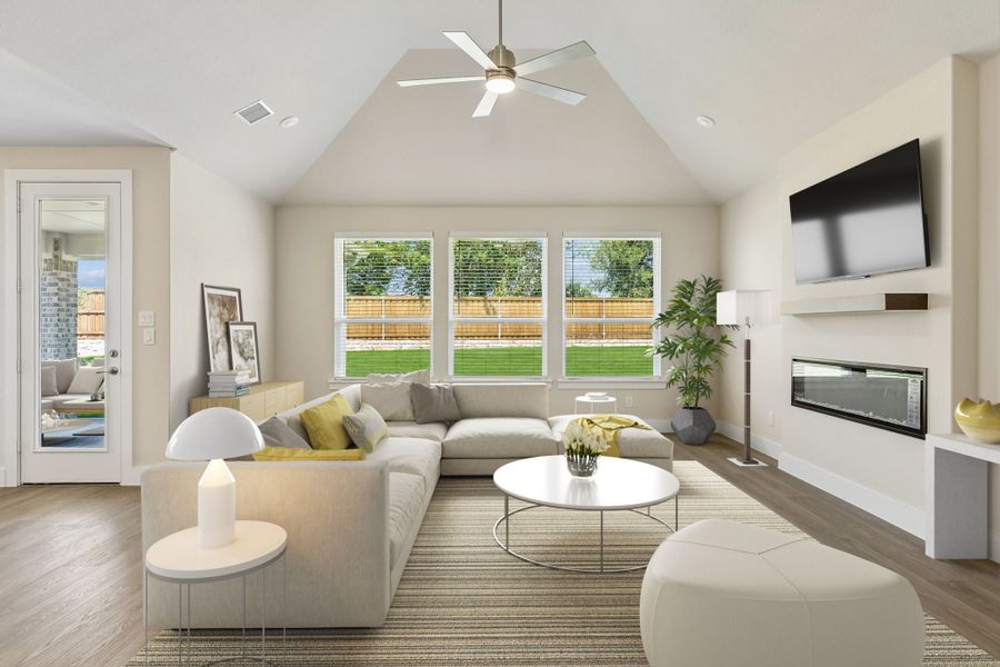 Furnished interior view inside a new home in Rainwater Crossing, Celina (Image 6).