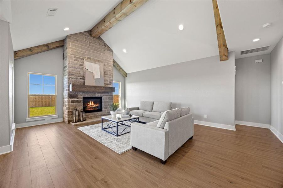 Furnished interior view inside a new home in , Cleburne (Image 12).