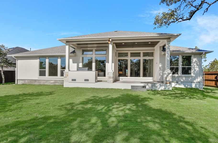 Representative exterior details of a home built from the Sapphire by Giddens Homes in Riverstone, Georgetown (Image 33).