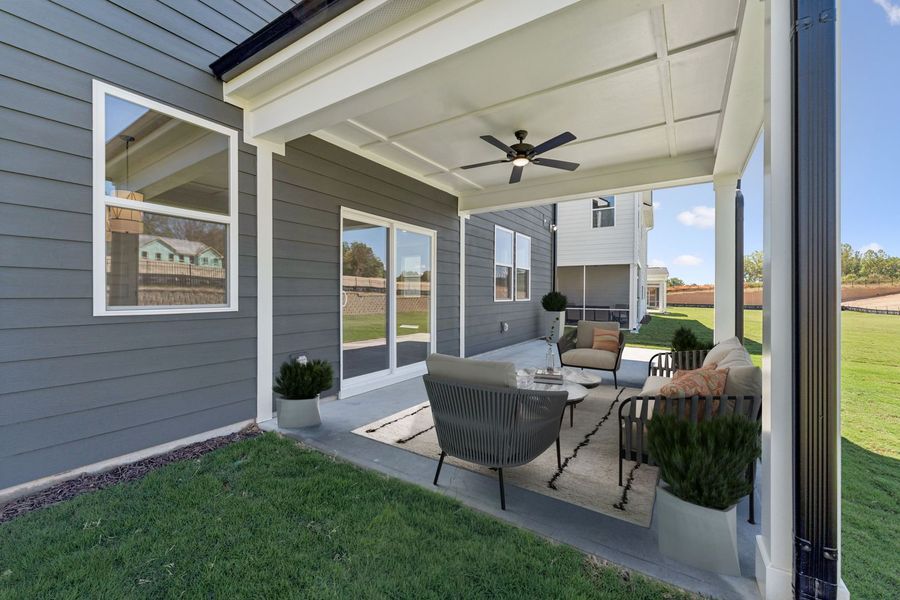 Representative exterior details of a home built from the The Kershaw by Stanley Martin Homes in Williams Grove, Apex (Image 3).