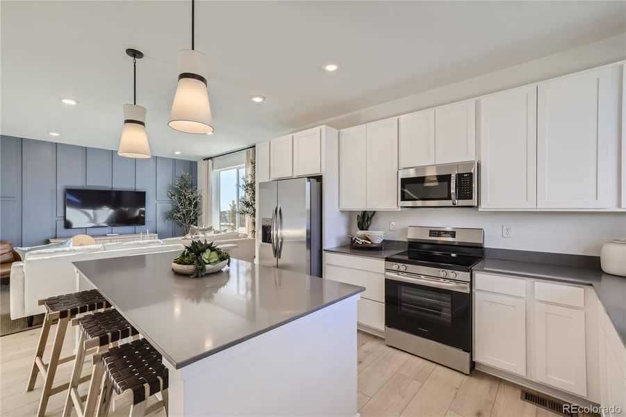 Furnished interior view inside a new home in , Arvada (Image 11).