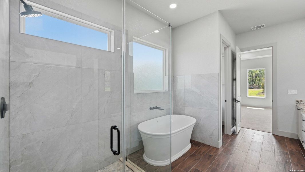 Furnished interior view inside a new home in , Adkins (Image 15).