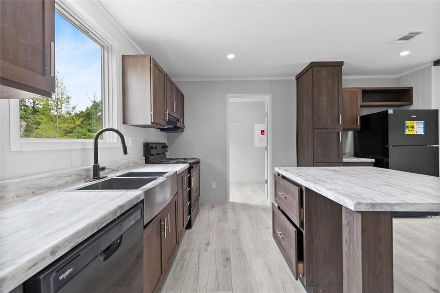 Furnished interior view inside a new home in , Cleveland (Image 5).