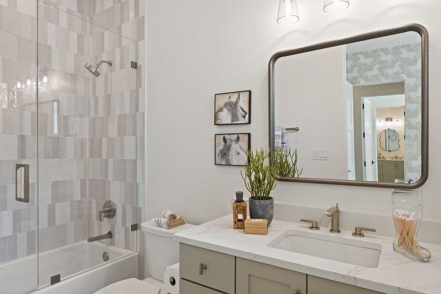 Furnished interior view inside a new home in , Spicewood (Image 32).