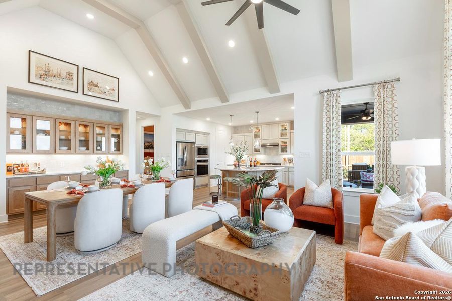 Furnished interior view inside a new home in The Crossvine, Schertz (Image 6).