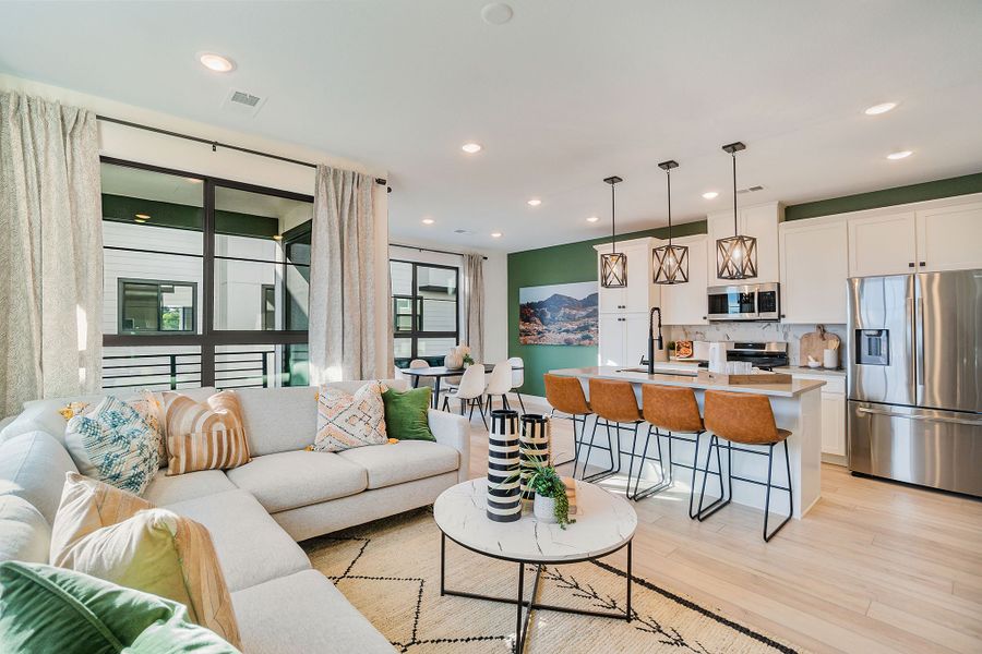 Furnished interior view inside a new home in The Hub at Virginia Village, Denver (Image 4).