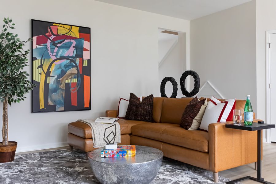Furnished interior view inside a new home in Fifteen 15 Cannon, Charlotte (Image 7).