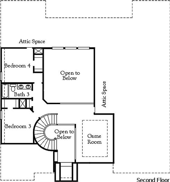 2D floor plan layout of this home in Saddle Star Estates, Rockwall, TX (Image 3).