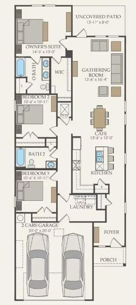 Centex Homes, Beeville floor plan Centex Homes, Beeville floor plan