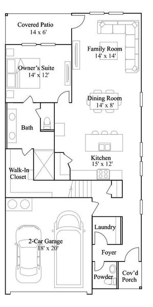 2D floor plan layout of this home in Sila, Huffman, TX (Image 3).