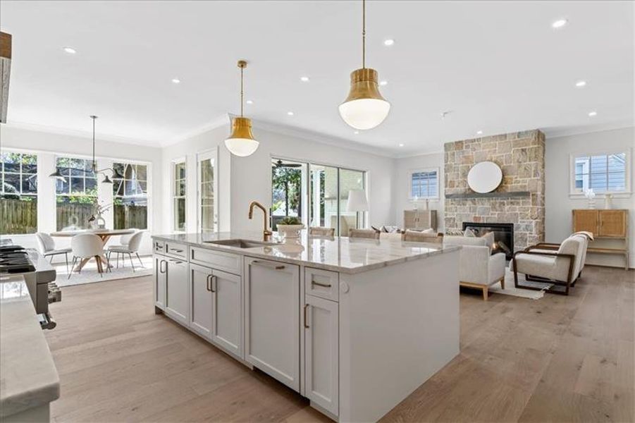 Furnished interior view inside a new home in , Atlanta (Image 49).