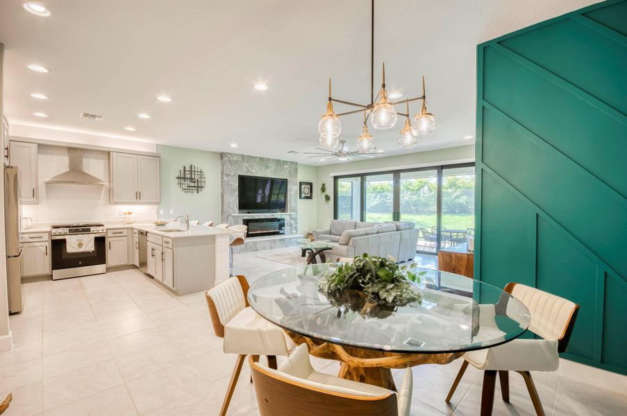 Furnished interior view inside a new home in , Port St. Lucie (Image 31).