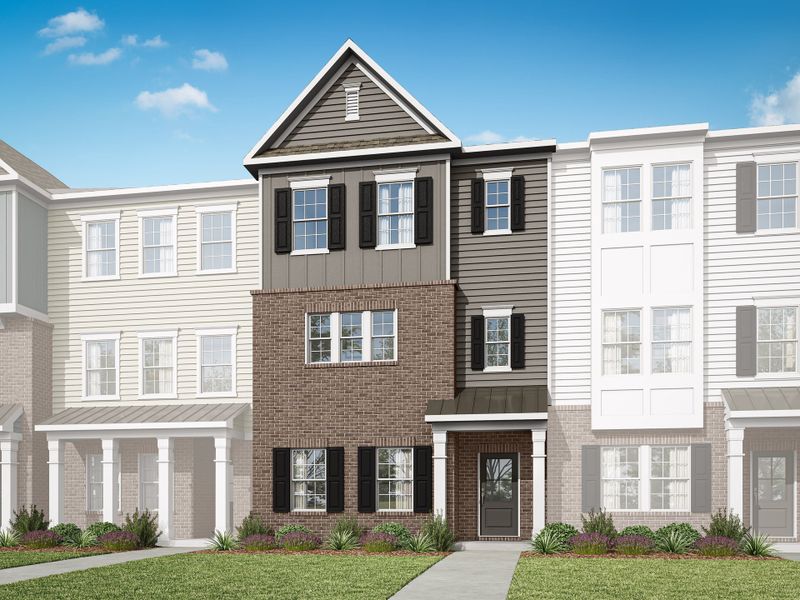 Representative exterior photo of a completed home built from the Ryder by Tri Pointe Homes in The Grove at Latta Park, Durham, NC (Image 14).