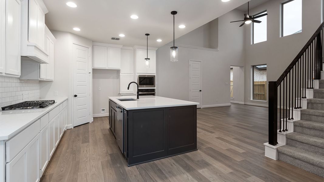Furnished interior view inside a new home in Lakes of Cane Island, Katy (Image 7).