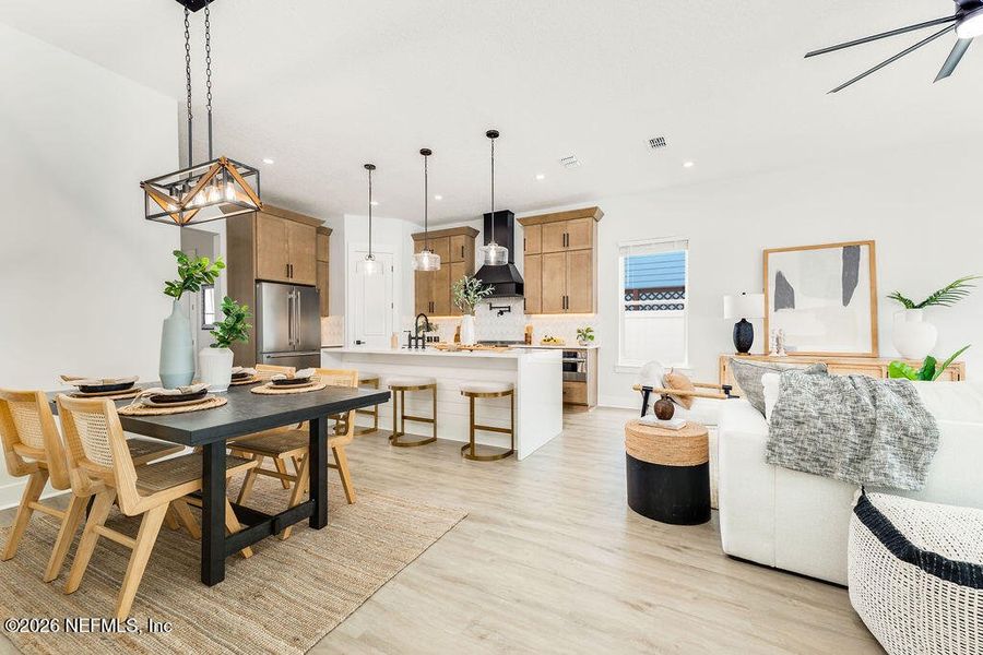 Furnished interior view inside a new home in , Jacksonville Beach (Image 13). Furnished interior view inside a new home in , Jacksonville Beach (Image 13).