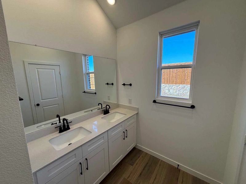 Primary Bathroom Construction Progress featuring the Harmony Collection