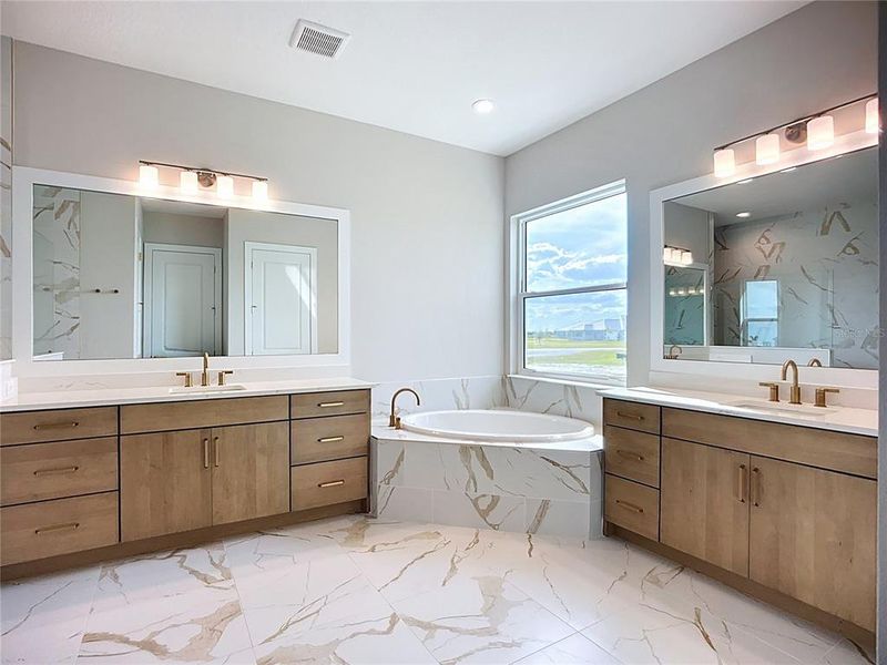 Furnished interior view inside a new home in Hampton Lakes, Sarasota (Image 8). Furnished interior view inside a new home in Hampton Lakes, Sarasota (Image 8).