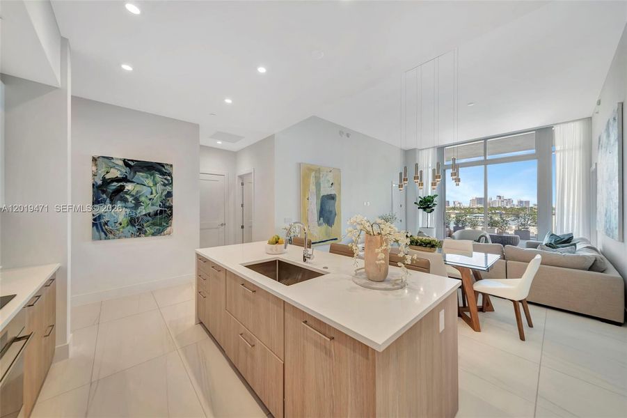 Furnished interior view inside a new home in , Fort Lauderdale (Image 7).