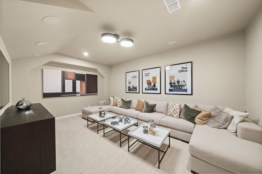 Furnished interior view inside a new home in Elyson 45' & 70', Katy (Image 20). Furnished interior view inside a new home in Elyson 45' & 70', Katy (Image 20).
