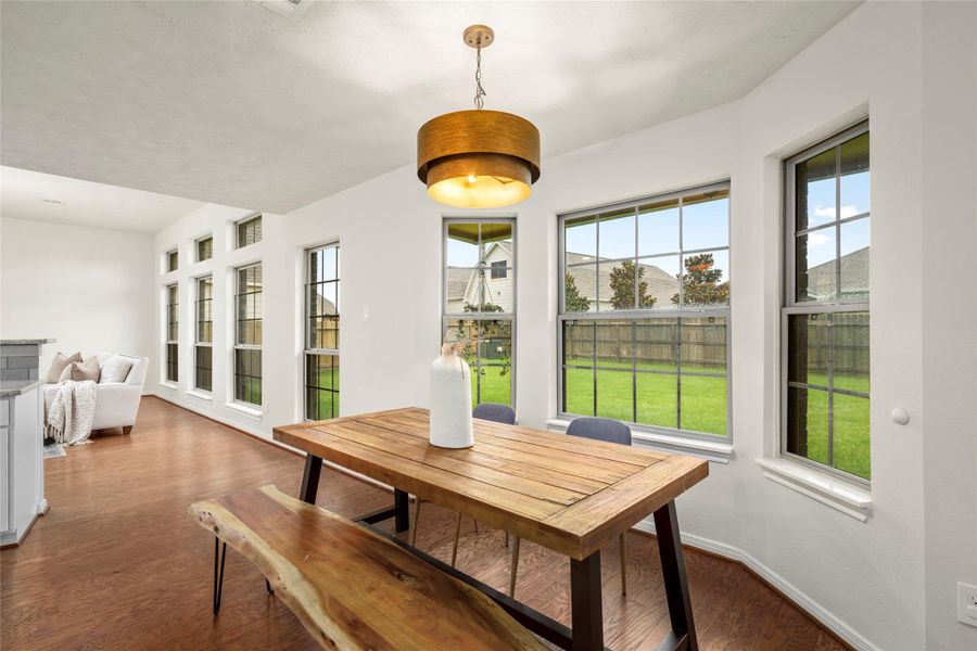 The windows are well-designed to capture outdoor views from every angle. The windows are well-designed to capture outdoor views from every angle.