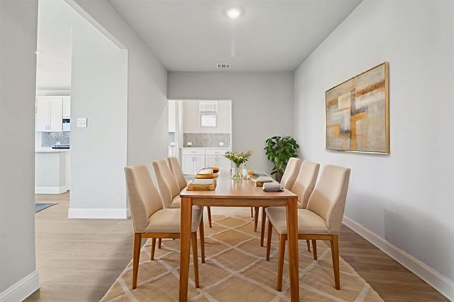 Photo is not of the actual home, but is an inspirational photo of builder’s model home and may depict options, furnishings, and/or decorator features that are not included.