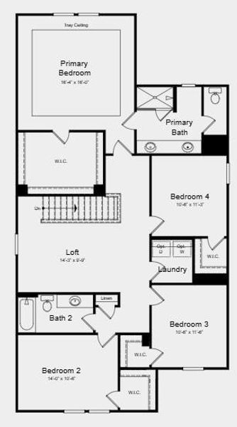 2D floor plan layout of this home in Heritage River, Euharlee, GA (Image 6). 2D floor plan layout of this home in Heritage River, Euharlee, GA (Image 6).